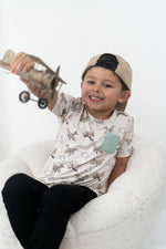 DREAM BIG LITTLE CO PLANE FUN DREAM POCKET TEEEveretts Place