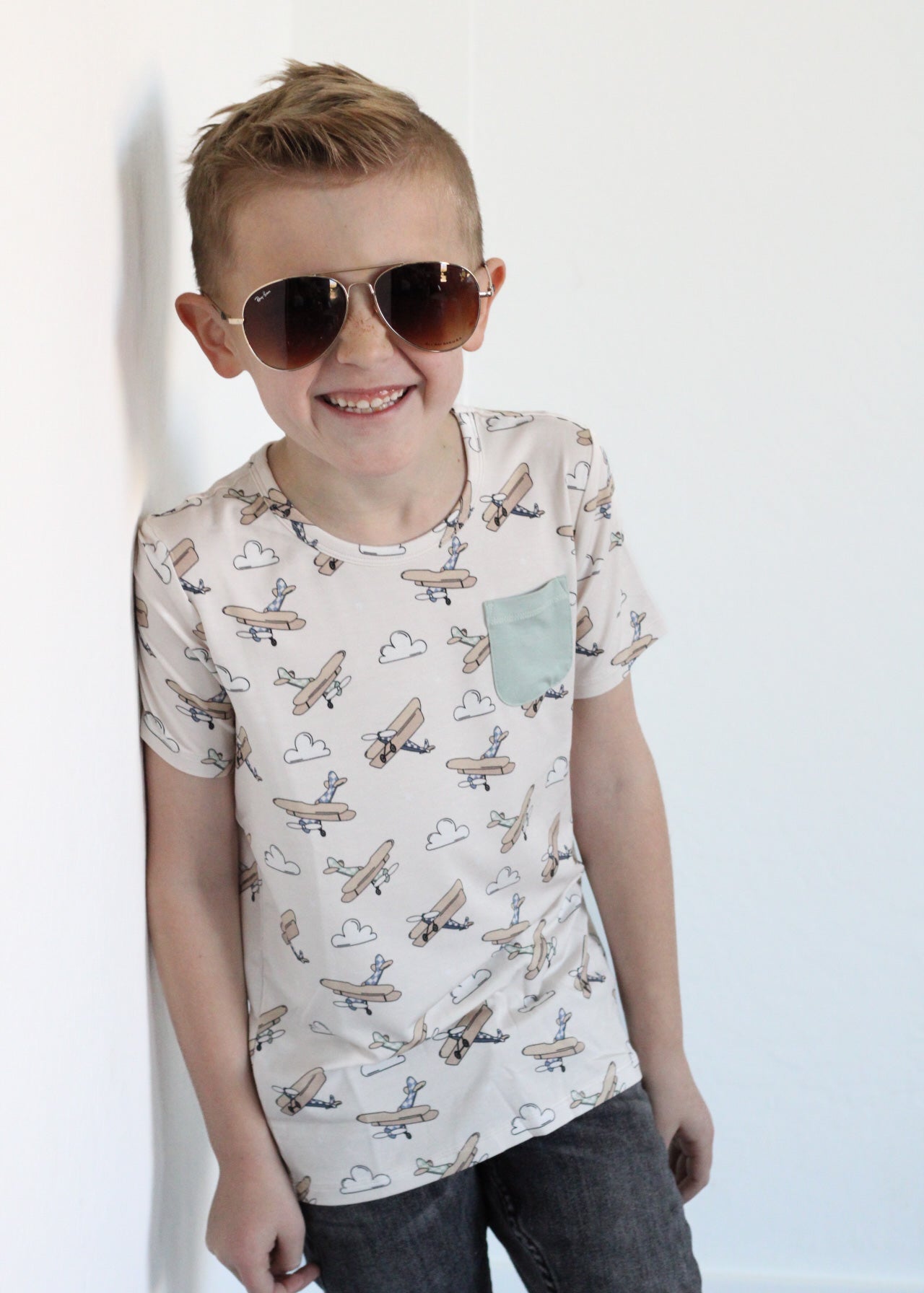 DREAM BIG LITTLE CO PLANE FUN DREAM POCKET TEEEveretts Place