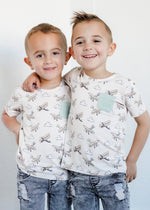 DREAM BIG LITTLE CO PLANE FUN DREAM POCKET TEEEveretts Place