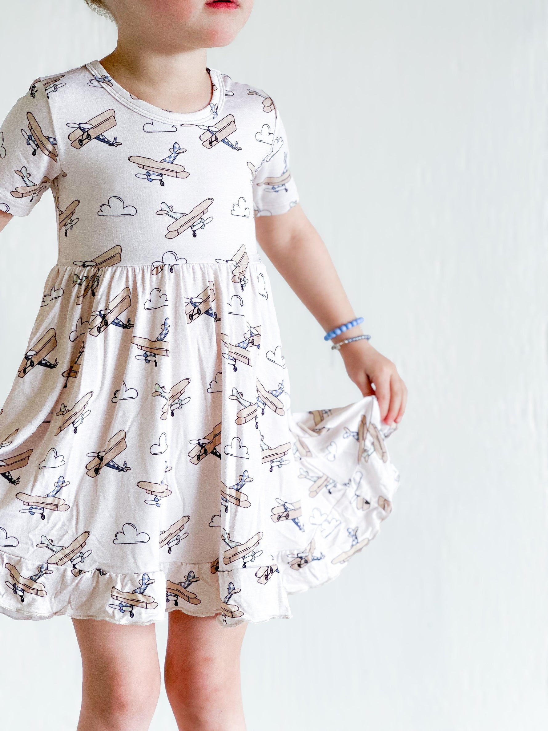 DREAM BIG LITTLE CO PLANE FUN DREAM RUFFLE DRESSEveretts Place