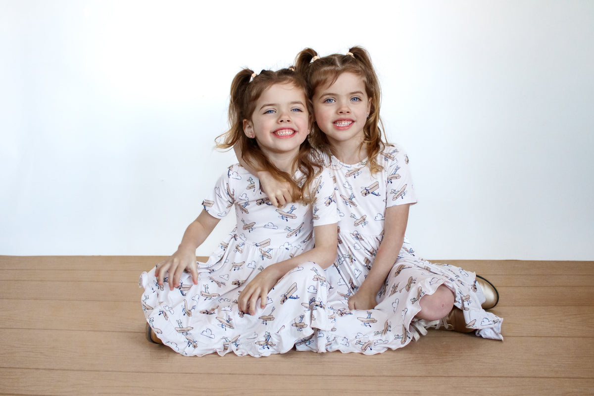 DREAM BIG LITTLE CO PLANE FUN DREAM RUFFLE DRESSEveretts Place