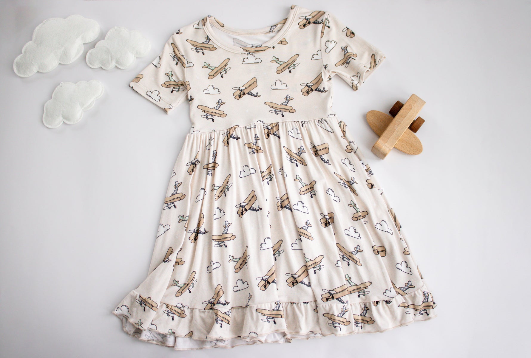 DREAM BIG LITTLE CO PLANE FUN DREAM RUFFLE DRESSEveretts Place