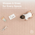 Comfy Cubs Play Mat with Non - Slip Bottom in Blush - 
