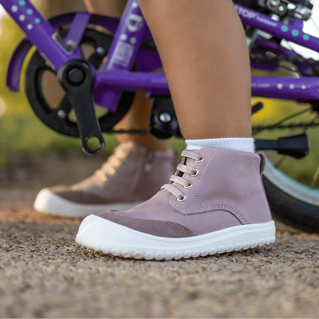 Little Love Bug Co. Play Perfect High Top soft sole toddler shoes.