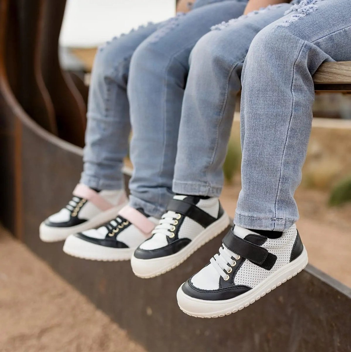 Little Love Bug Co. Play Perfect Patterned Low Top Shoes with Rubber - Capped Toe for Outdoor Adventures - 