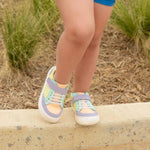 Little Love Bug Co. Play Perfect Patterned Low Top Shoes with Rubber - Capped Toe for Outdoor Adventures - 