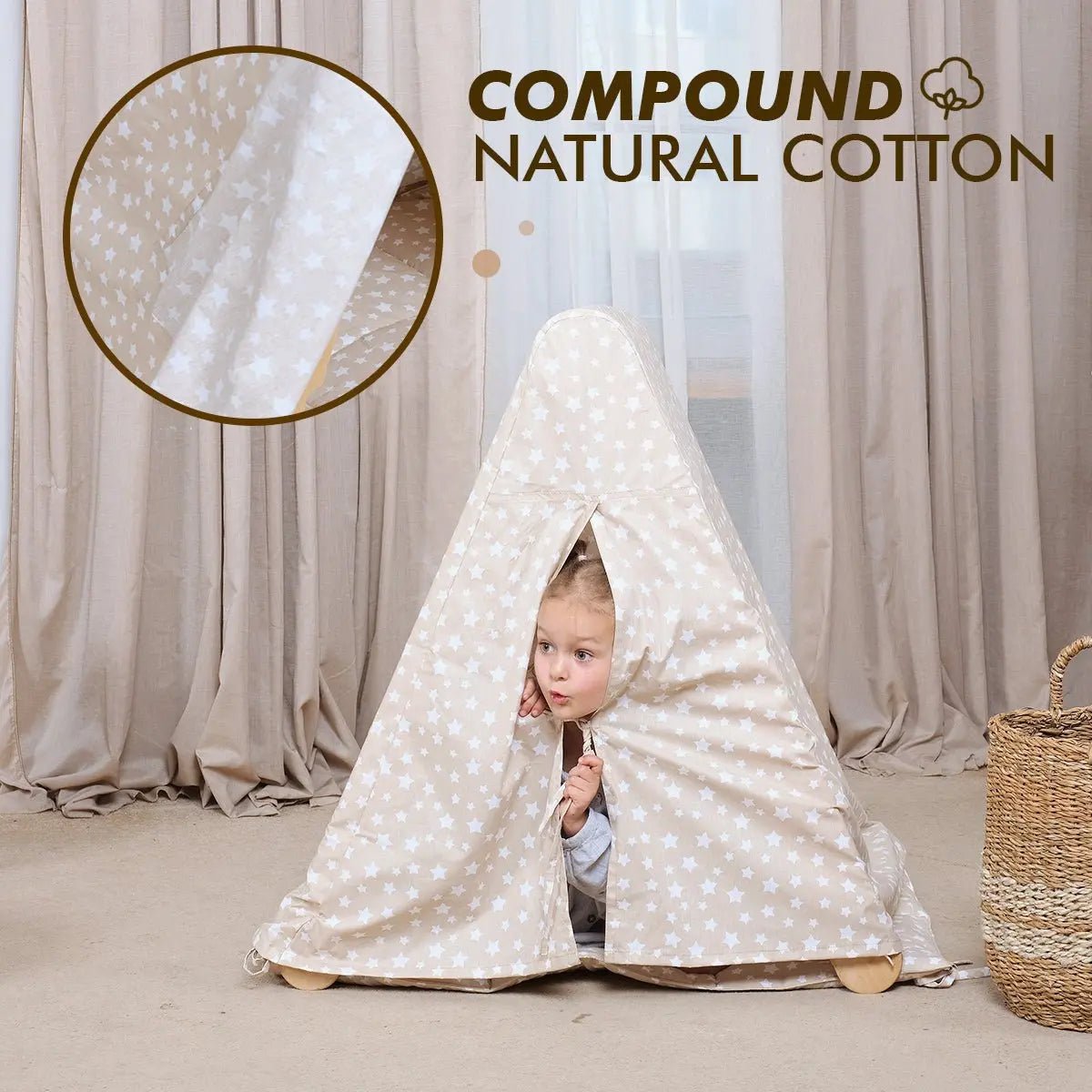 Goodevas Play Tent Cover with Mat for Climbing Triangle Ladder - Everetts Place