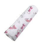 Newcastle Classics Playful Kitty Bamboo Muslin Swaddle Soft Breathable Blanket for Babies - Baby & Toddler > Swaddling & Receiving Blankets > Swaddling Blankets Bamboo Swaddle
