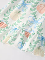 Rylee Faith Designs Playful Pumpkin Dress for Girls Perfect for Halloween Celebrations - 