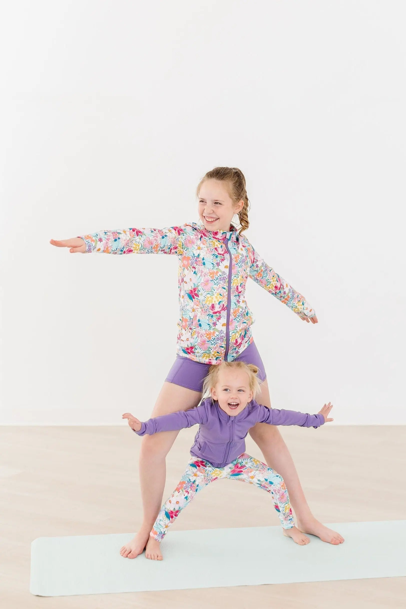 Mila & Rose ® Playful Purple Full - Zip Ruffle Active Jacket - 