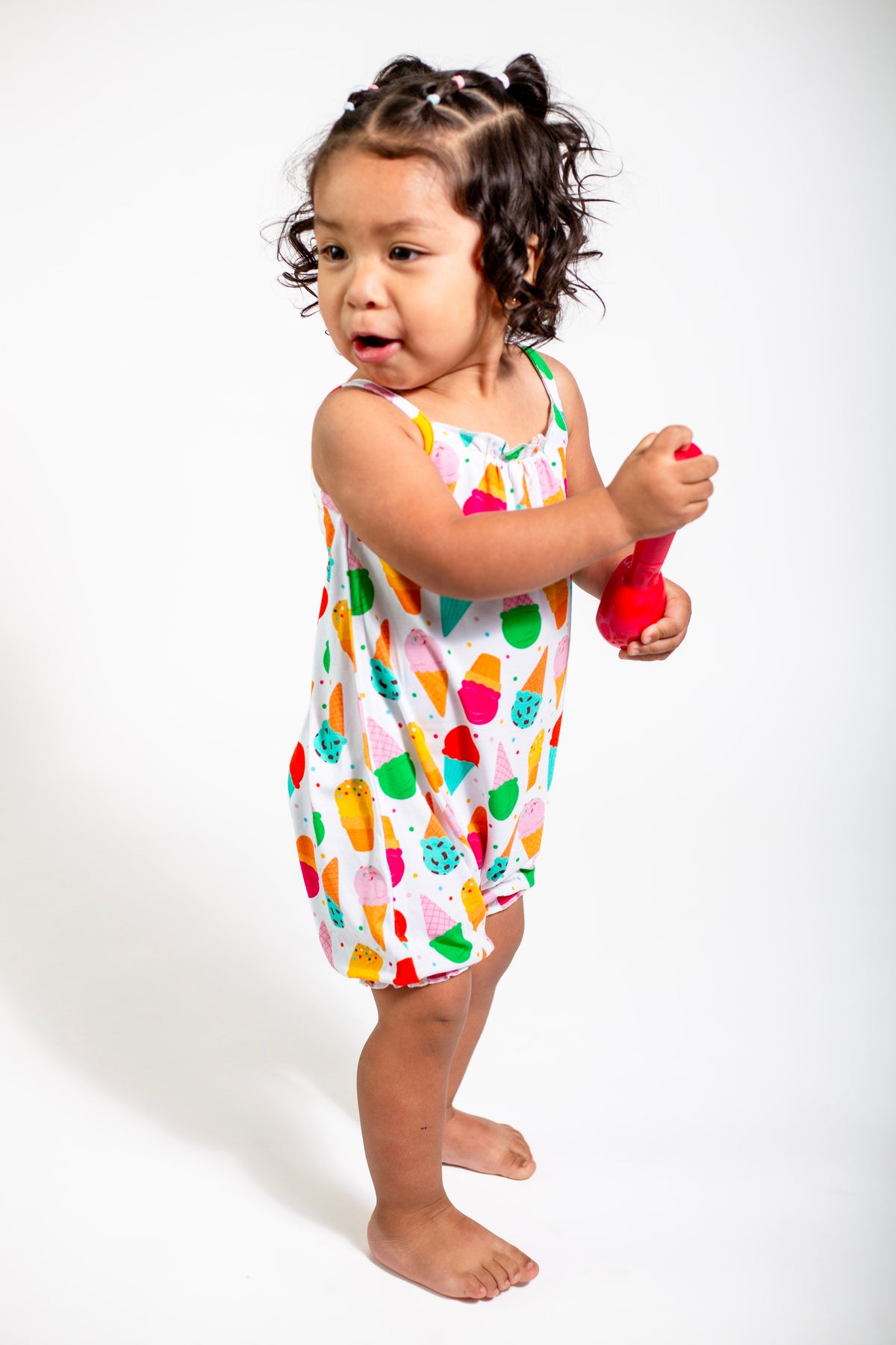 My First Ice Cream Cone Bamboo Bubble Onesie | Baby Summer Outfit by Rayn’s Tiny Stitches
