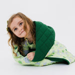 Bam & Stitch Playfully Strong Bamboo Kids Blanket | Elephant Print Quilt - 