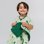 Bam & Stitch Playfully Strong Bamboo Kids Blanket | Elephant Print Quilt - 