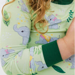 Bam & Stitch Playfully Strong Long Sleeve Pajamas - 