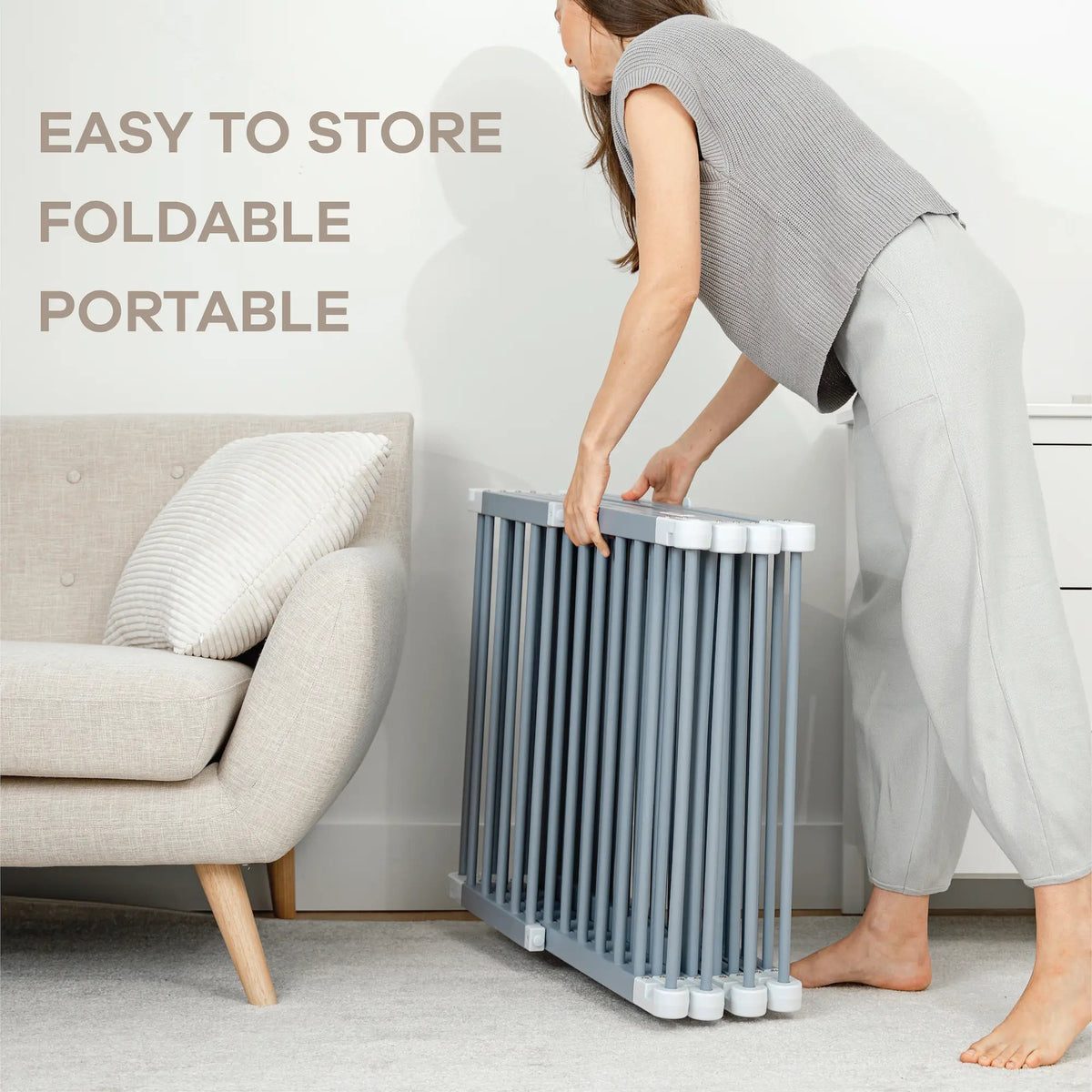 Comfy Cubs Playpen for Toddler and Babies in Pacific Blue - 