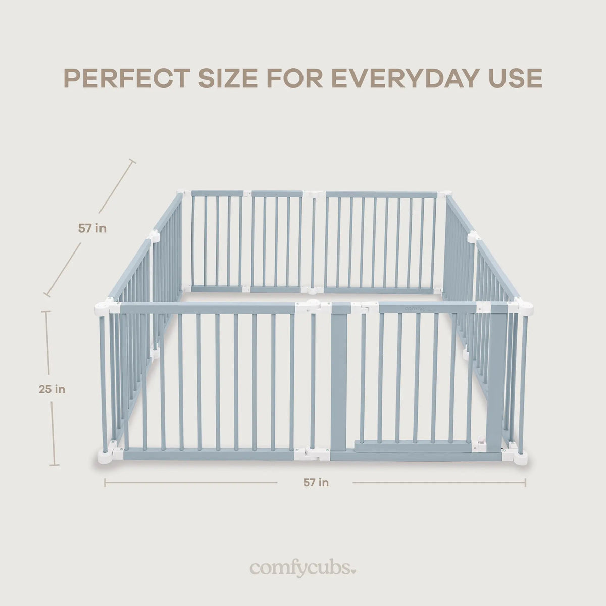 Comfy Cubs Playpen for Toddler and Babies in Pacific Blue - 