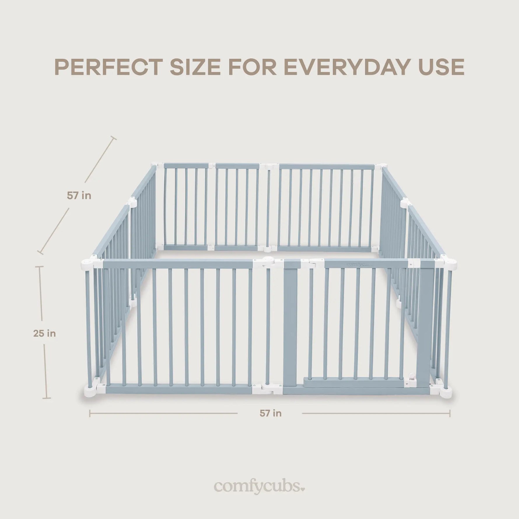 Comfy Cubs Playpen for Toddler and Babies in Pacific Blue - 