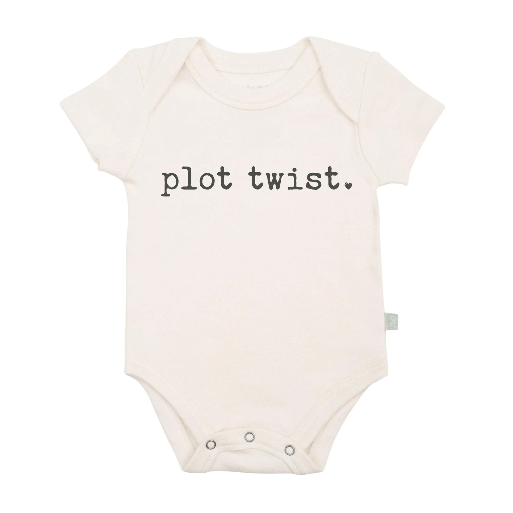 Finn Emma Graphic Bodysuit For Babies Soft Organic Cotton With Easy Snap Fasteners Finn + Emma 