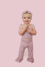 DREAM BIG LITTLE CO PLUM WAVY CHECKERS DREAM SMOCKED FLARE SETEveretts Place