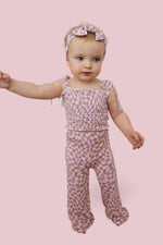 DREAM BIG LITTLE CO PLUM WAVY CHECKERS DREAM SMOCKED FLARE SETEveretts Place