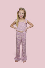 DREAM BIG LITTLE CO PLUM WAVY CHECKERS DREAM SMOCKED FLARE SETEveretts Place