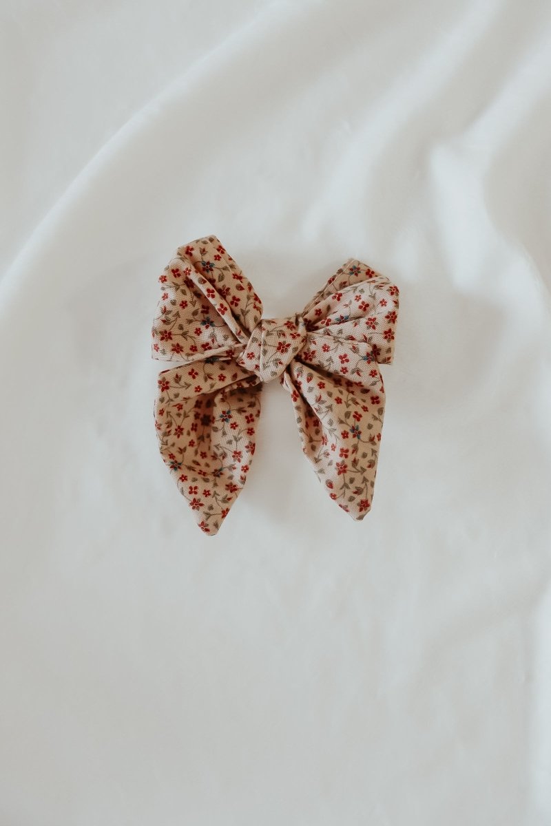 Little Mae & Co Poinsettia Bow Clips for Little Girls by Little Mae Co - Everetts Place Boutique - 