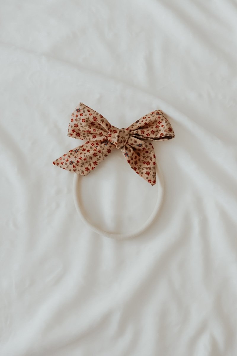 Little Mae & Co Poinsettia Bow Headbands for Girls by Little Mae Co - Everetts Place Boutique - 