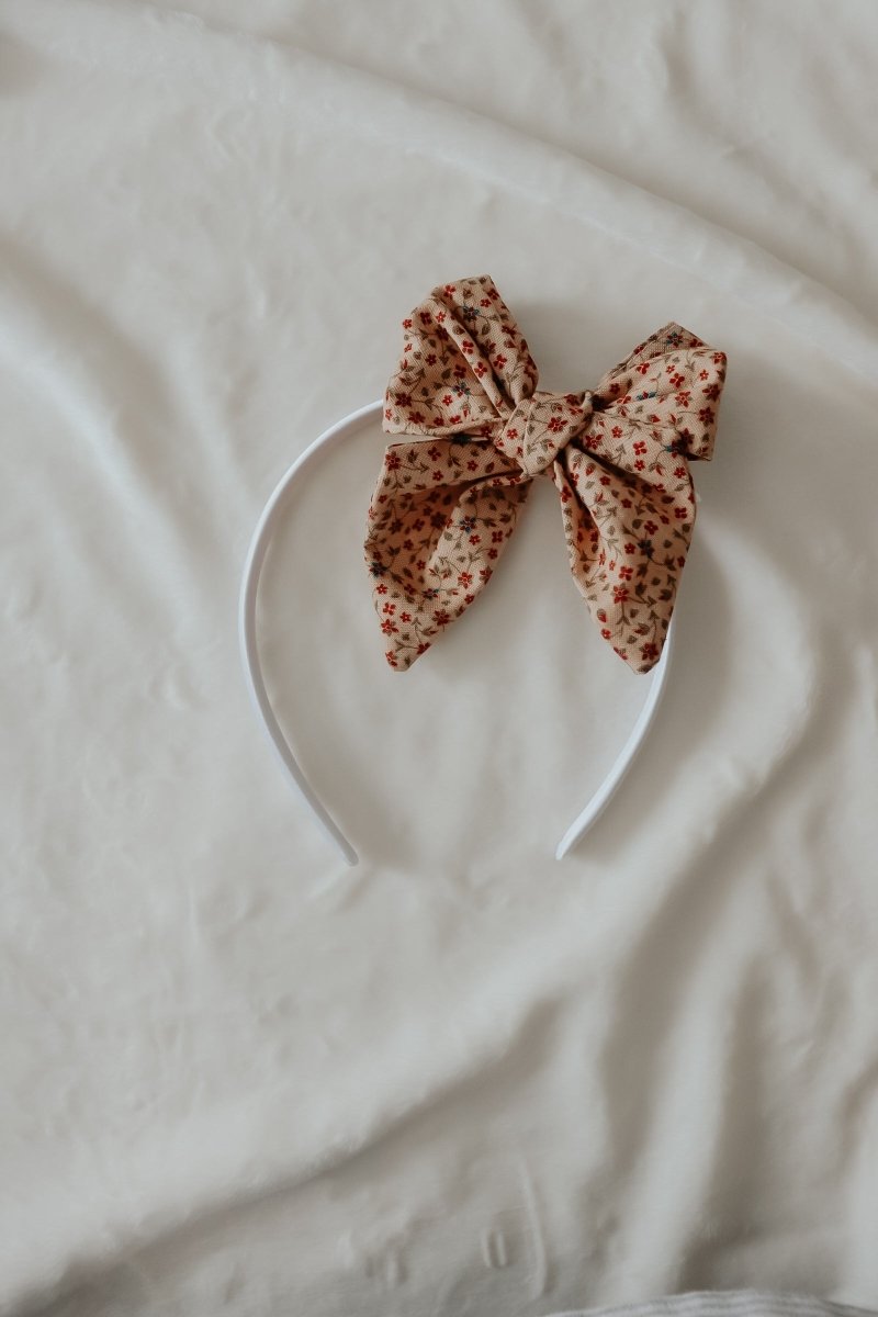 Little Mae & Co Poinsettia Bow Headbands for Girls by Little Mae Co - Everetts Place Boutique - 