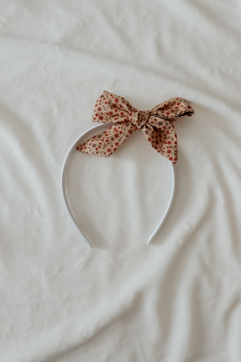 Little Mae & Co Poinsettia Bow Headbands for Girls by Little Mae Co - Everetts Place Boutique - 