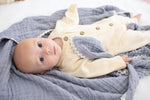 Pointelle Knit Romper in Buttercream by Bestaroo