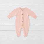 Pointelle Knit Romper in Tea Rose by Bestaroo