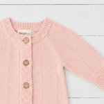Pointelle Knit Romper in Tea Rose by Bestaroo