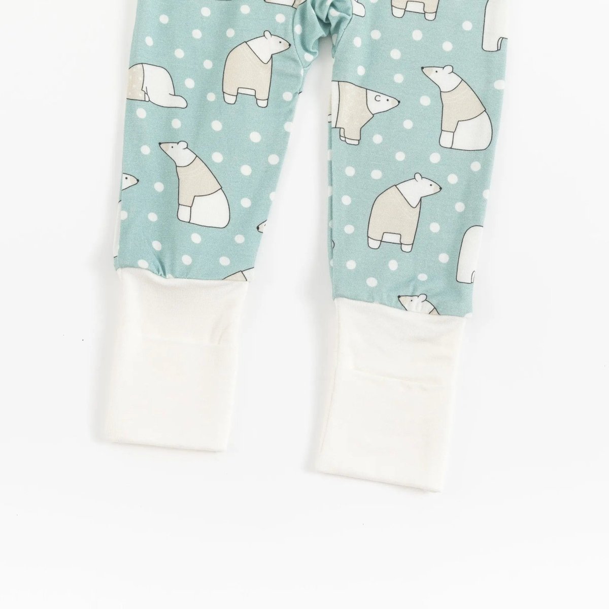 Dreamlet Polar Bears Convertible Zip Footies For Babies Dreamlet - Everetts Place Boutique - 