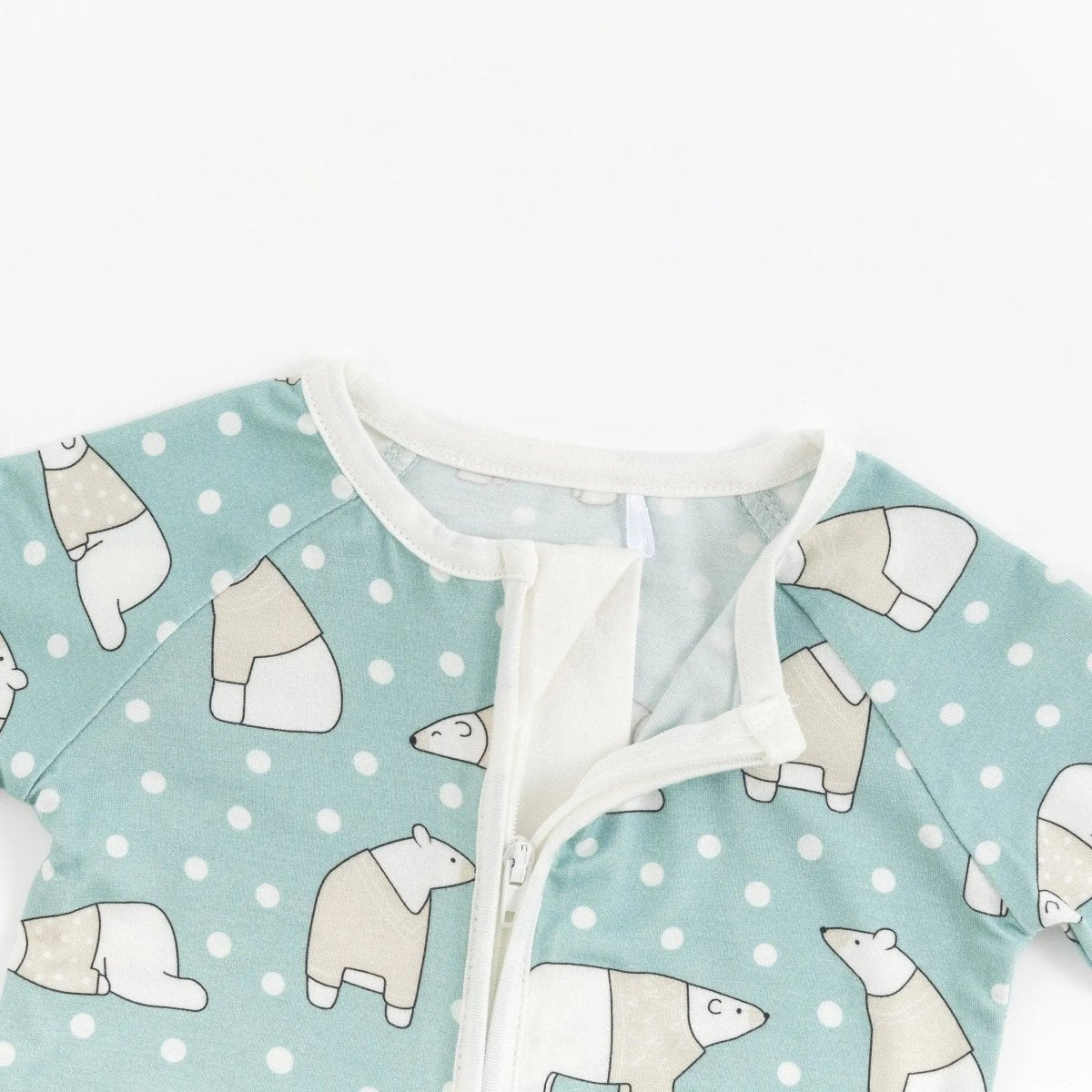 Dreamlet Polar Bears Convertible Zip Footies For Babies Dreamlet - Everetts Place Boutique - 