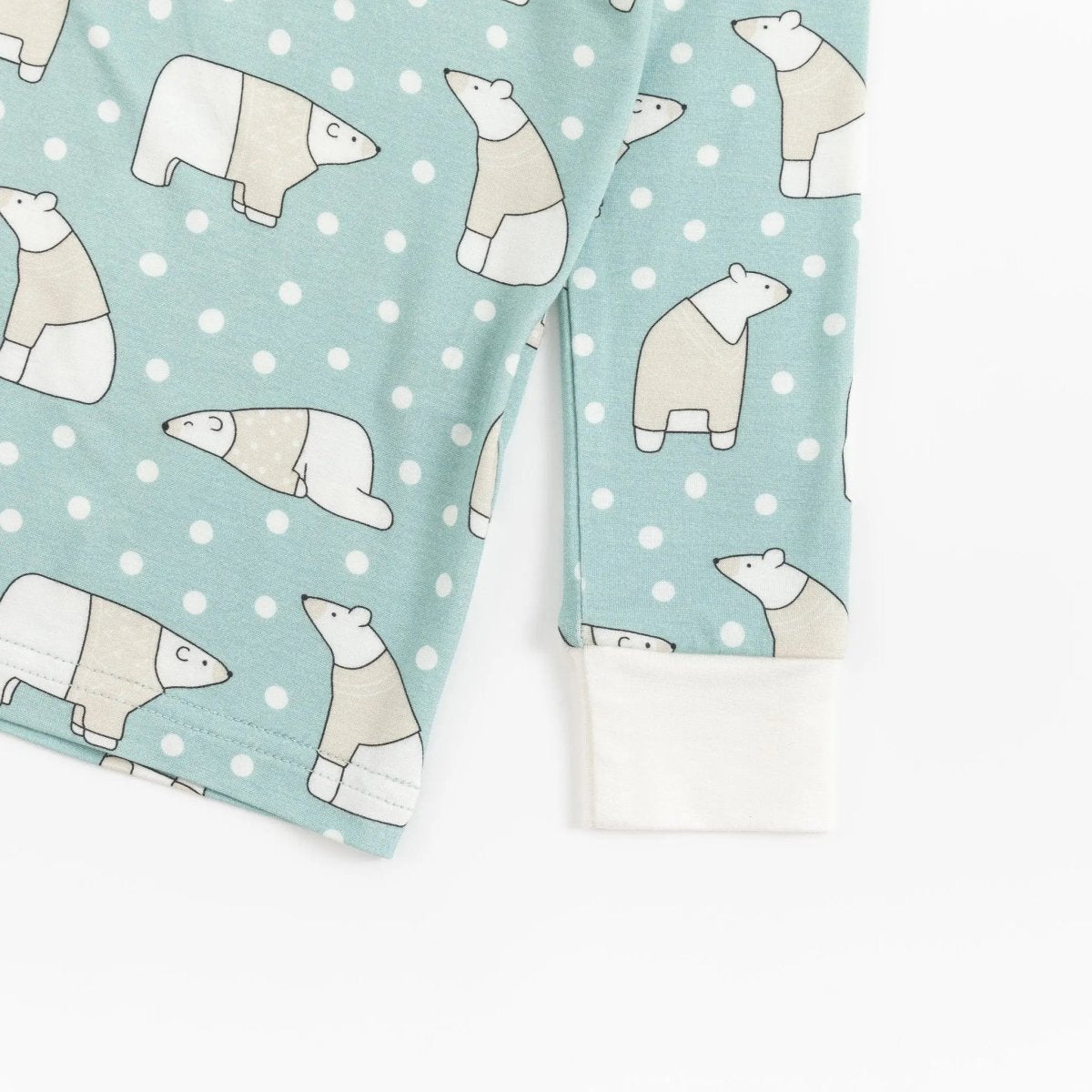 Dreamlet Polar Bears Two Piece Snug Fit Soft Bamboo Sleepwear Set - Everetts Place Boutique - 