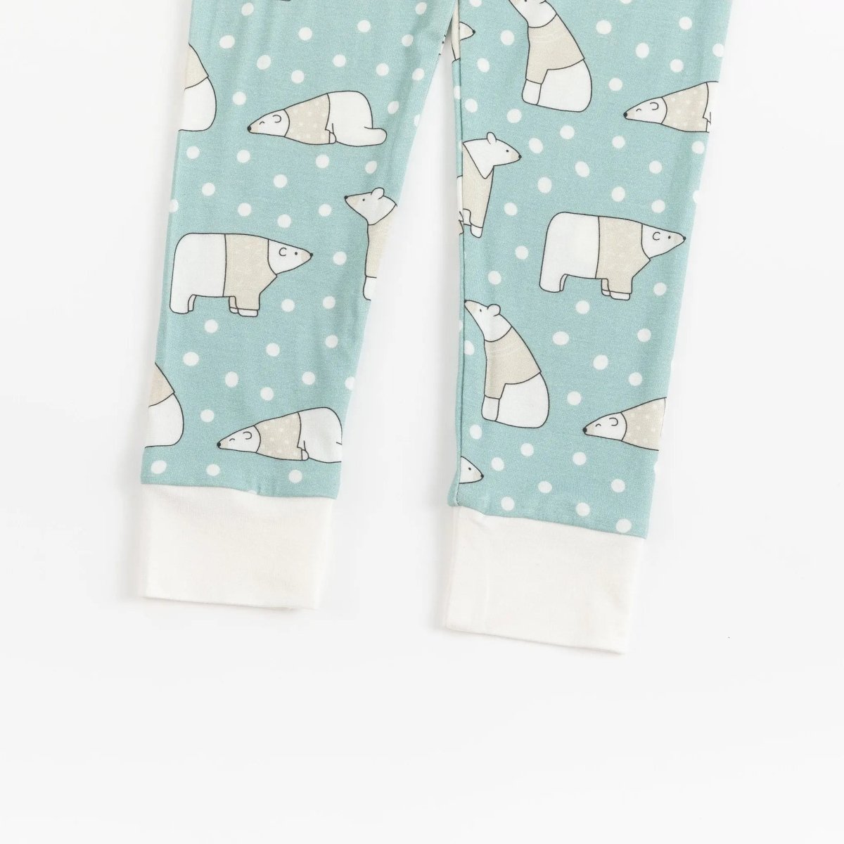 Dreamlet Polar Bears Two Piece Snug Fit Soft Bamboo Sleepwear Set - Everetts Place Boutique - 