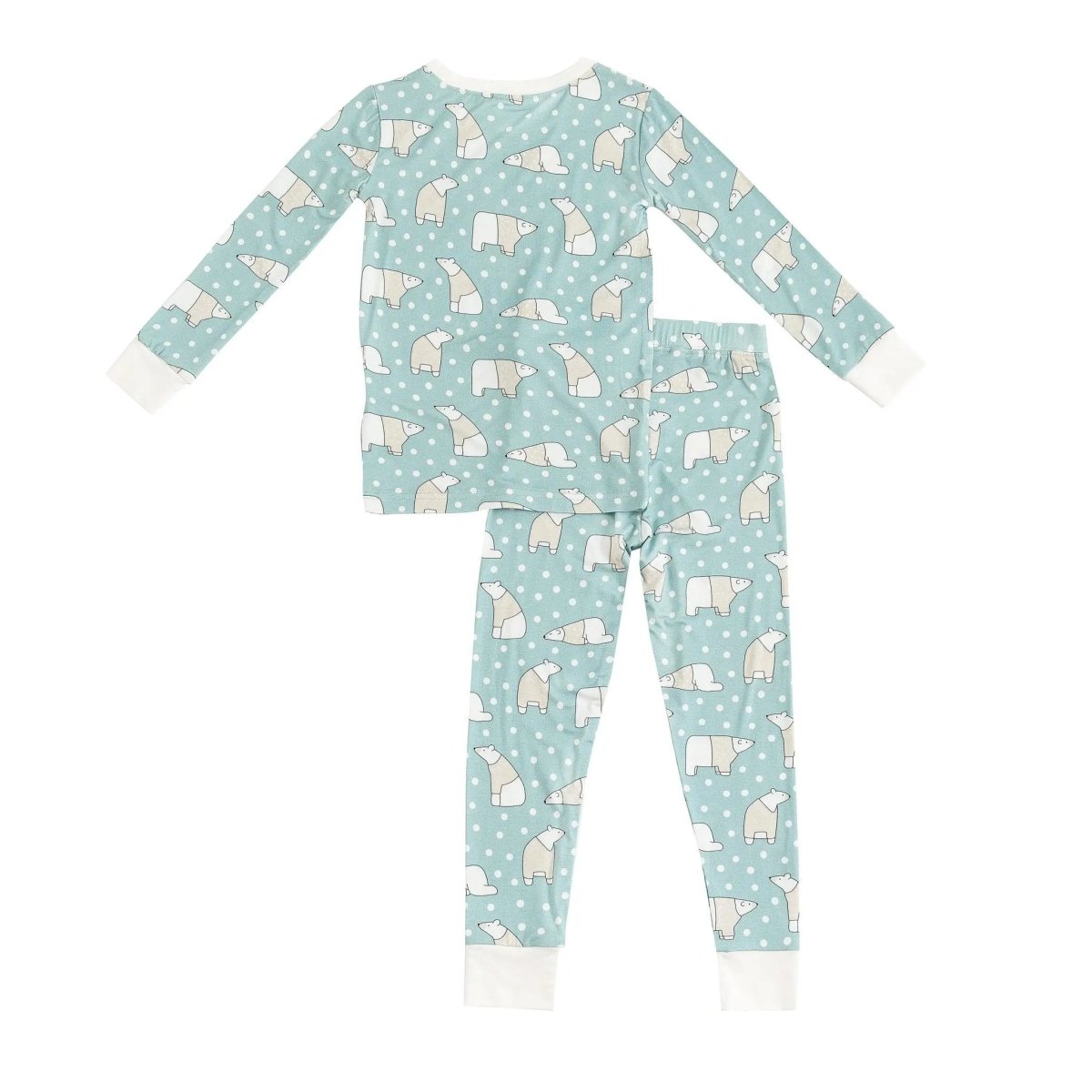 Dreamlet Polar Bears Two Piece Snug Fit Soft Bamboo Sleepwear Set - Everetts Place Boutique - 