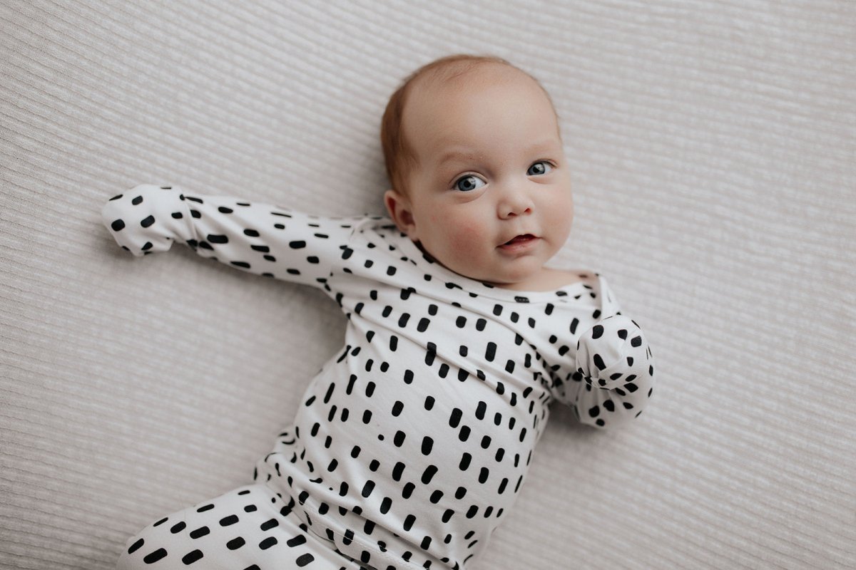Three Little Tots Polka Dot Kids Pajamas - 