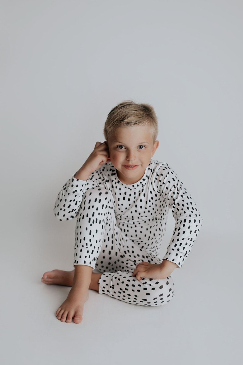 Three Little Tots Polka Dot Kids Pajamas - 