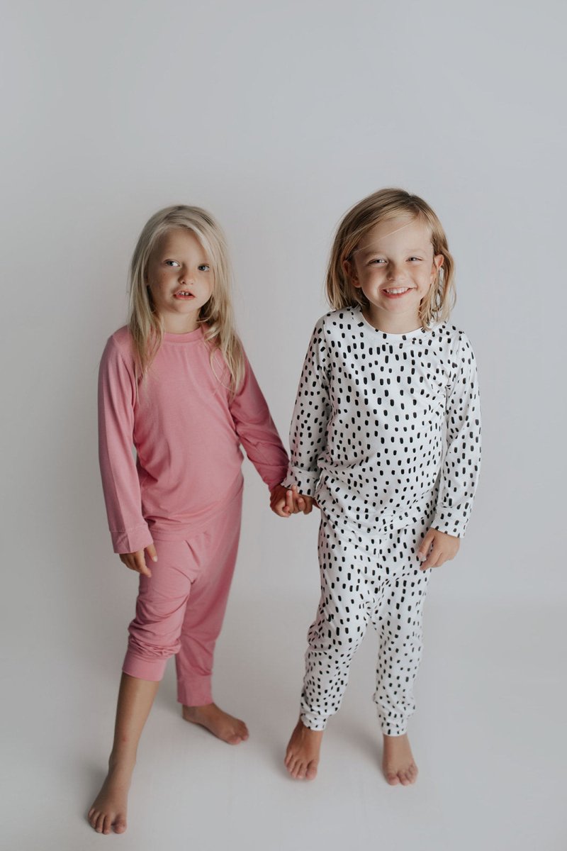 Three Little Tots Polka Dot Kids Pajamas - 