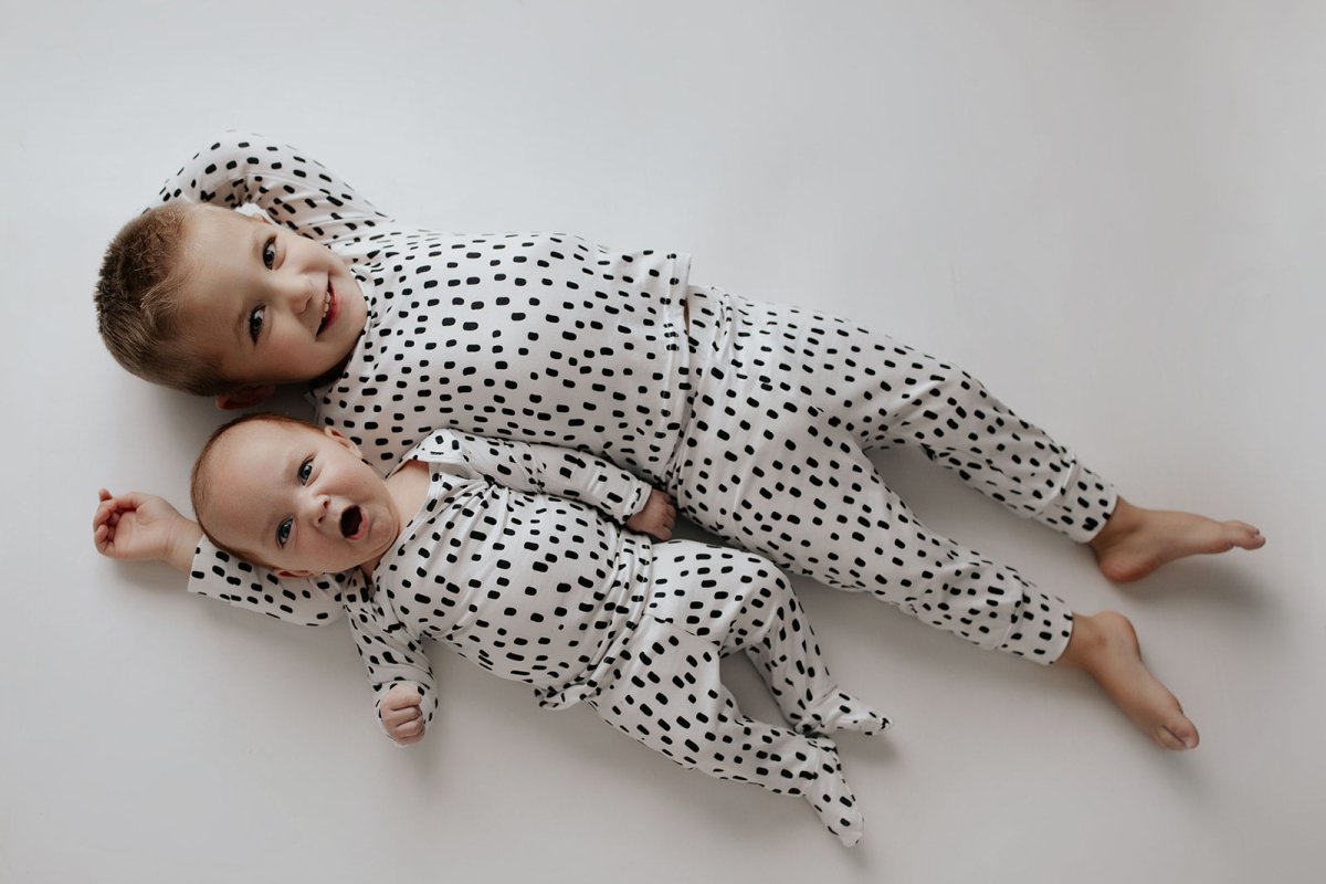 Three Little Tots Polka Dot Kids Pajamas - 