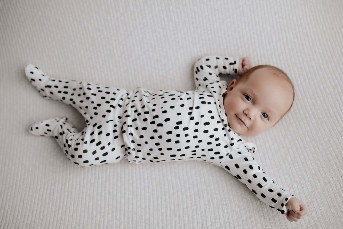 Three Little Tots Polka Dot Kids Pajamas - 