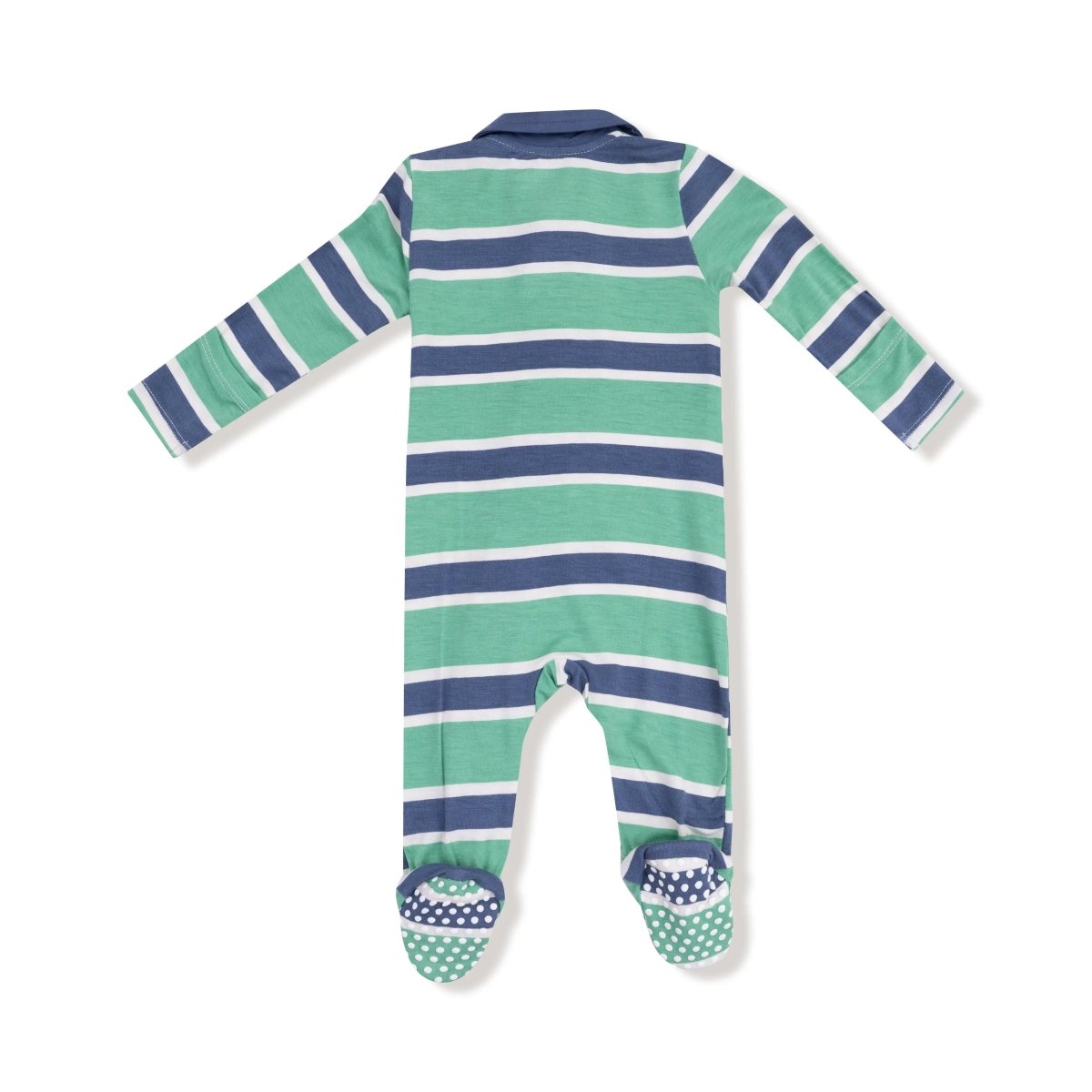 Angel Dear Polo footie - 2 Way Zipper Footie for Babies in Soft Viscose from Bamboo - Everetts Place Boutique - 