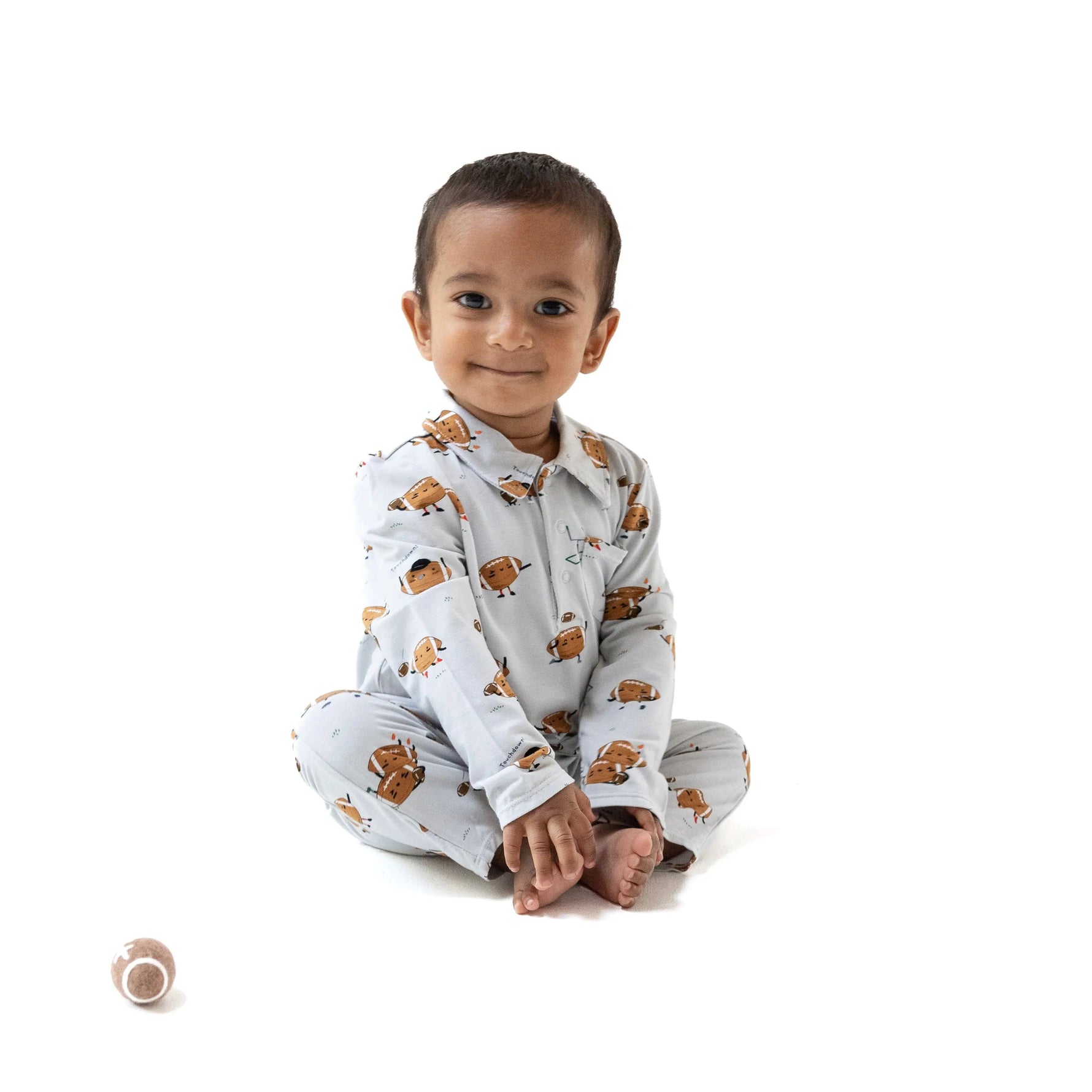 Angel Dear Polo Romper for Baby Soft Bamboo Viscose Classic Comfort Fall Winter Adventures - 