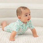 Sweet Bamboo Polo Romper for Boys with Short Sleeves and Comfortable Fit for Infants - 