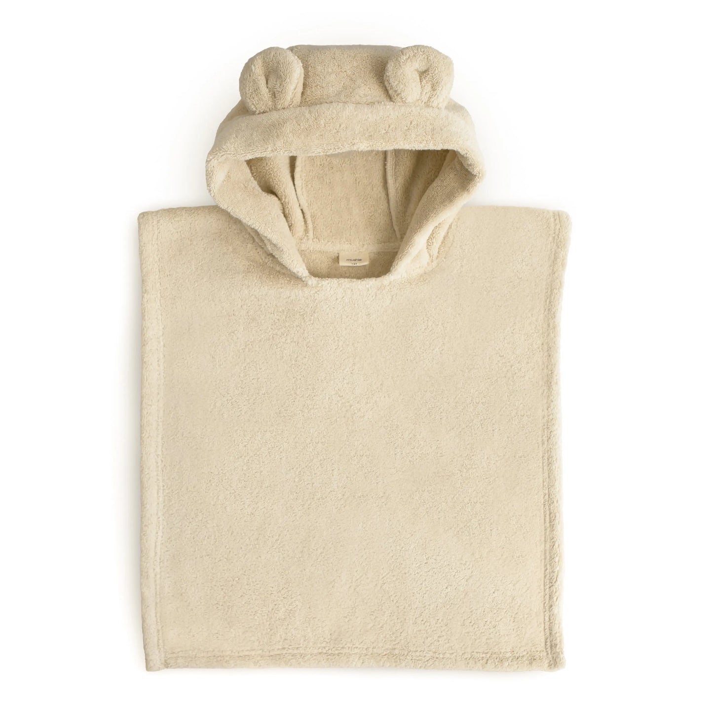 Bear Poncho Towel for Kids Made from 100 Percent Organic Cotton Soft and Absorbent Perfect for Bath Time and Swim Cozy Cuddles Machine Washable Toddler Friendly Design Mushie