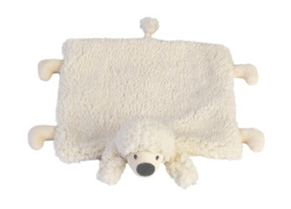 Poodle Peter plush tuttle cuddle cloth with a soft woolly poodle head and cheeky face