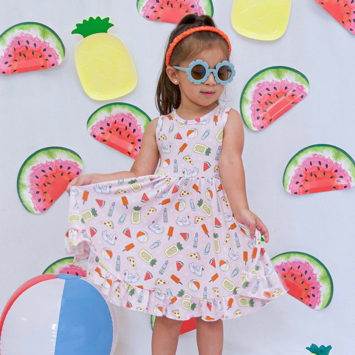 DREAM BIG LITTLE CO POOLSIDE PARTY DREAM RUFFLE DRESSEveretts Place