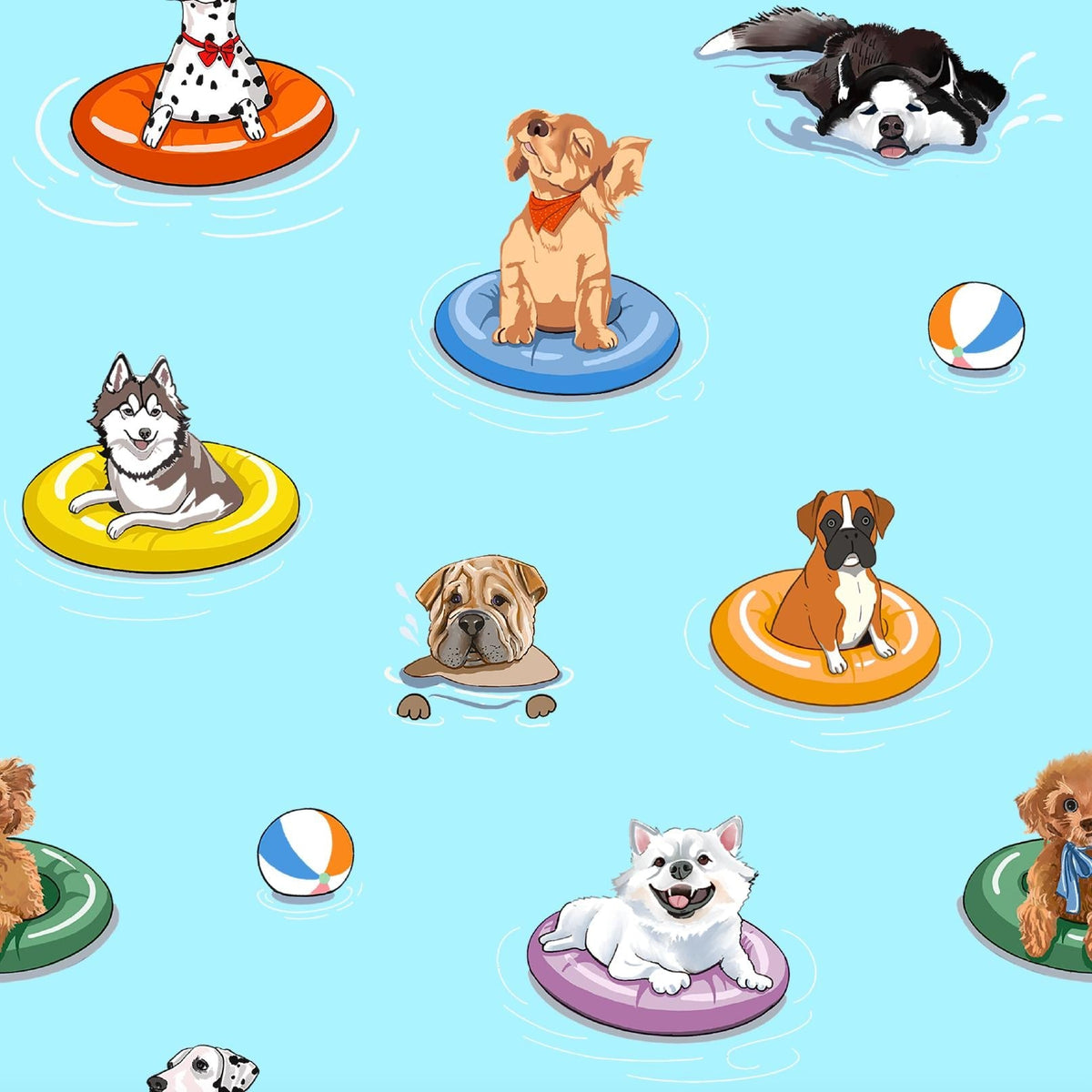 LollyBanks Poolside Pups Quilt Everetts Place