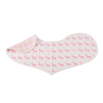 Newcastle Classics Pop Of Pink Cotton Bibs 2 Pack with Absorbent Fabric for Babies - 